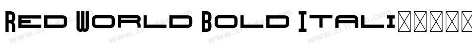 Red World Bold Itali字体转换